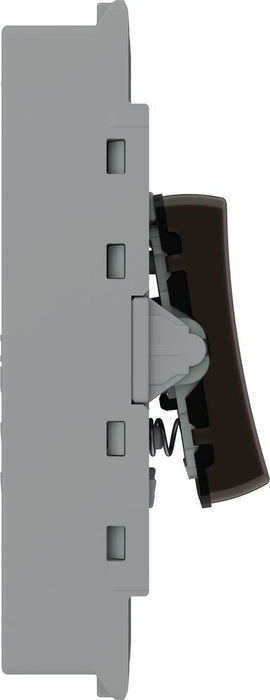 BG GridLite MBN14PR 20A 1-Way Retractive Switch Module "PRESS" - Black Nickel