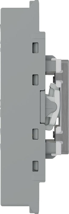 BG GridLite MBS12KY 20A 16AX SP 2-Way Key Switch Module - Brushed Steel