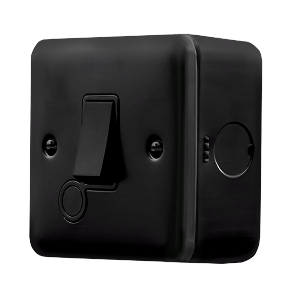 Click MCP022BK Metal Clad Pro 20A Double Pole Switch with Optional Fle ...