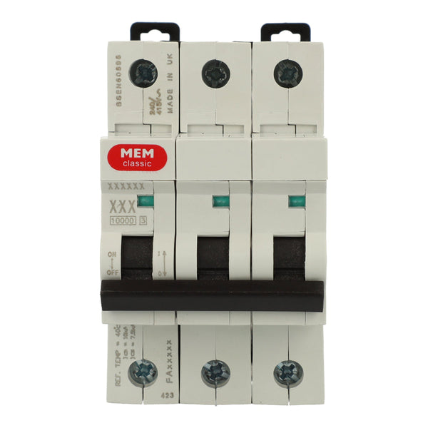 Interruttore Magnetotermico MEM Memshield 2 50A Tipo C 3 Fasi ETN Bill MCH350 Usato