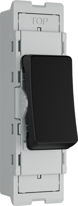 BG GridLite MFB12 20A 16AX SP 2-Way Switch Module - Matt Black