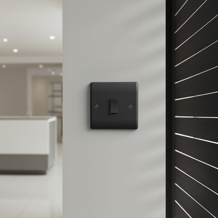 BG GridLite MFB12C 20A SP 2-Way (Centre Off) Switch Module - Matt Black