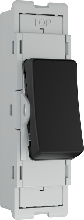 BG GridLite MFB13 20A 16AX 2-Way Intermediate Switch Module - Matt Black