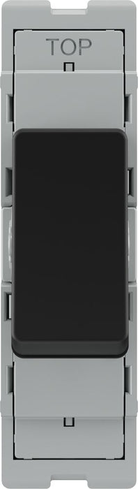 BG GridLite MFB14 20A 1-Way Retractive Switch Module - Matt Black