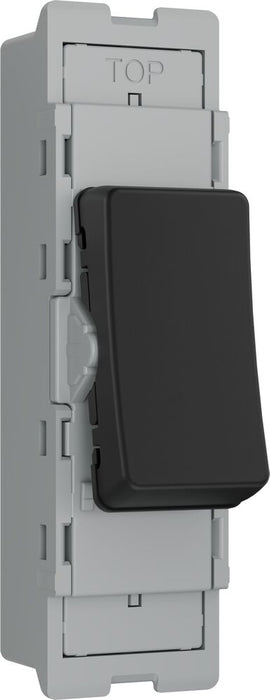 BG GridLite MFB142 20A 2-Way Retractive Switch Module - Matt Black