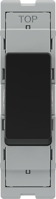 BG GridLite MFB142 20A 2-Way Retractive Switch Module - Matt Black
