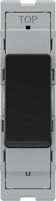 BG GridLite MFB142BELL 20A 2-Way Retractive Switch Module "Bell Symbol" - Matt Black