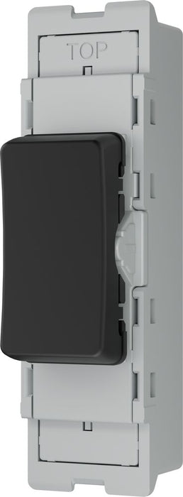 BG GridLite MFB142C 20A SP 2-Way Retractive (Centre Off) Switch Module - Matt Black