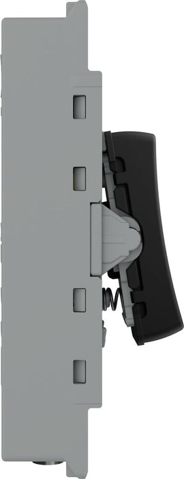 BG GridLite MFB142PR 20A 2-Way Retractive Switch Module "PRESS" - Matt Black