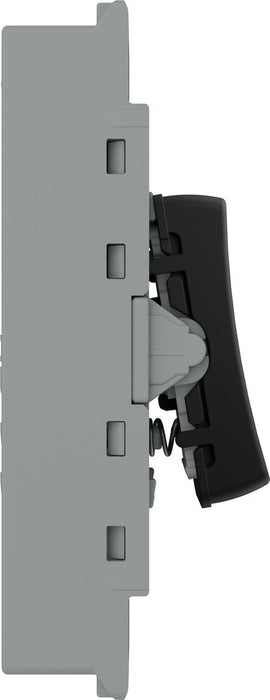 BG GridLite MFB14BELL 20A 1-Way Retractive Switch Module "Bell Symbol" - Matt Black