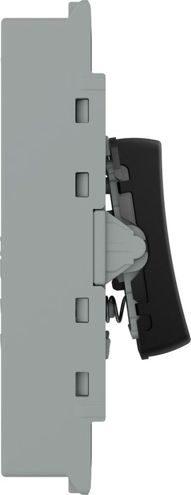 BG GridLite MFB14PR 20A 1-Way Retractive Switch Module "PRESS" - Matt Black