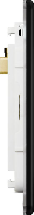 BG GridLite MFFB2 Flatplate Screwless 2G Grid Front Plate - Matt Black