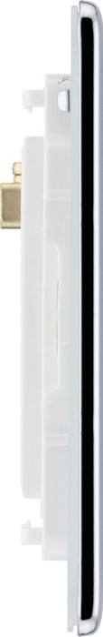 BG GridLite MFPC2 Flatplate Screwless 2G Grid Front Plate - Polished Chrome