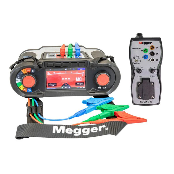 Megger MFT-X1 Multifunction Tester & EVCA210 EV Charge-Point Adaptor Kit