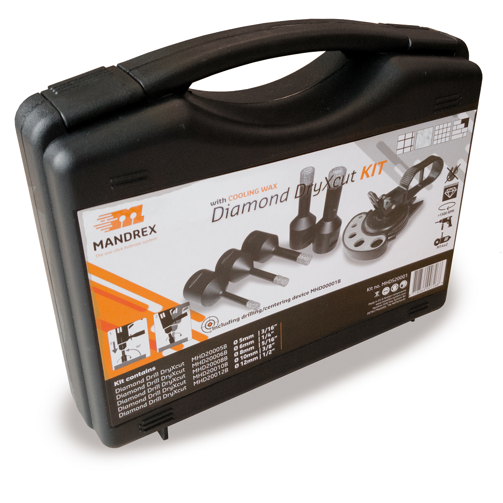 Mandrex Diamond DryXcut Vacuum Brazed Hole Saws