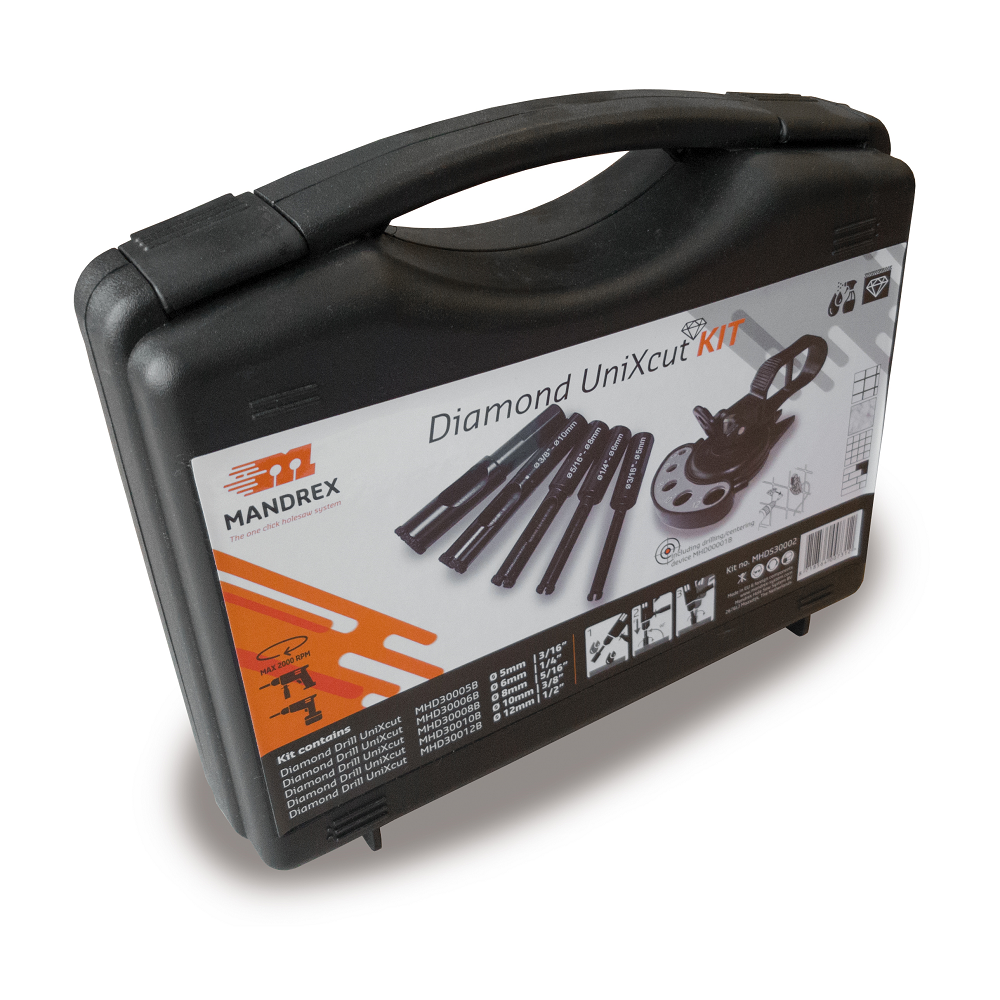 Mandrex Diamond UniXcut Vacuum Brazed Hole Saws