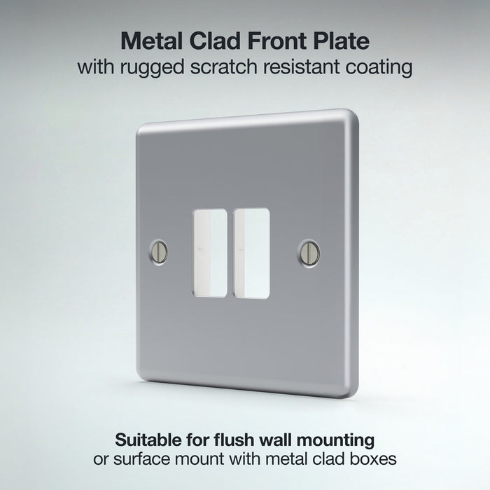 BG GridLite MMC2 Metal Clad 2G Grid Front Plate