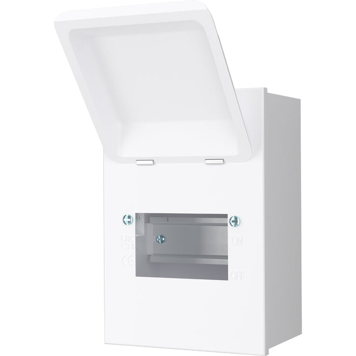 LIVE Electrical MMGU04 4 Way IP40 Metal Mini Garage Unit Empty Enclosure