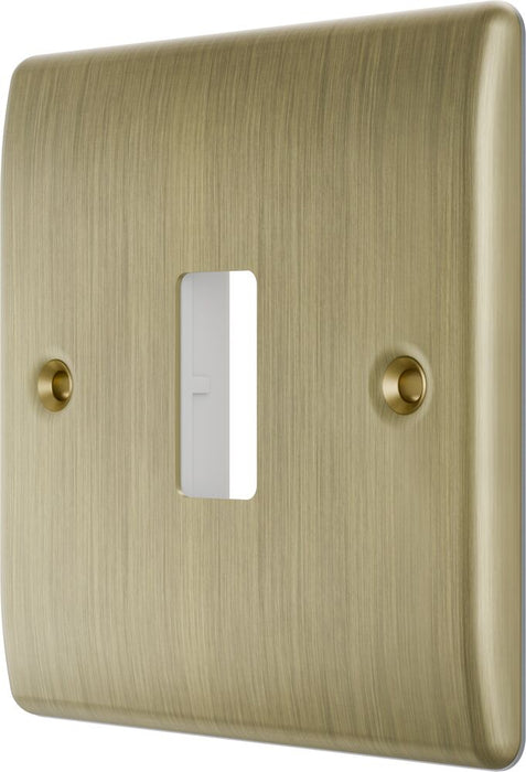 BG GridLite MNAB1 Nexus Metal 1G Grid Front Plate - Antique Brass