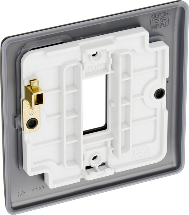 BG GridLite MNBN1 Nexus Metal 1G Grid Front Plate - Black Nickel