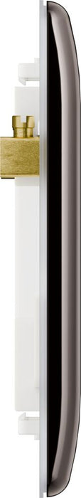 BG GridLite MNBN6 Nexus Metal 6G Grid Front Plate - Black Nickel