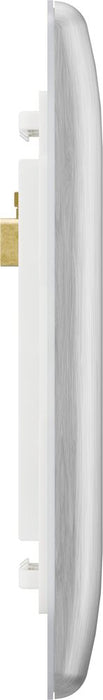 BG GridLite MNBS1 Nexus Metal 1G Grid Front Plate - Brushed Steel