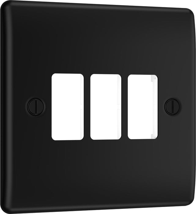 BG GridLite MNFB3 Nexus Metal 3G Grid Front Plate - Matt Black