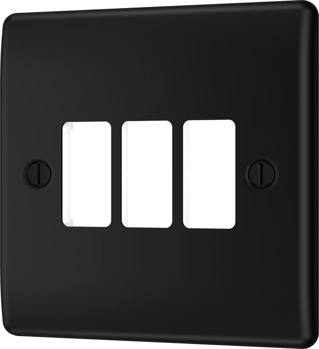 BG GridLite MNFB3 Nexus Metal 3G Grid Front Plate - Matt Black