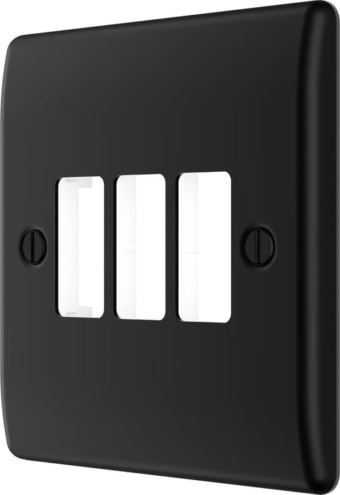 BG GridLite MNFB3 Nexus Metal 3G Grid Front Plate - Matt Black