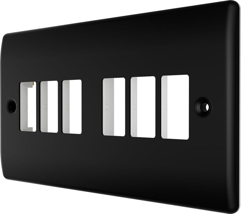BG GridLite MNFB6 Nexus Metal 6G Grid Front Plate - Matt Black