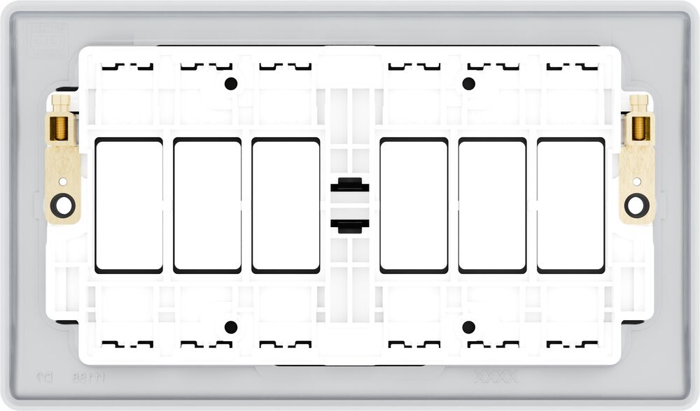 BG GridLite MNFB6 Nexus Metal 6G Grid Front Plate - Matt Black