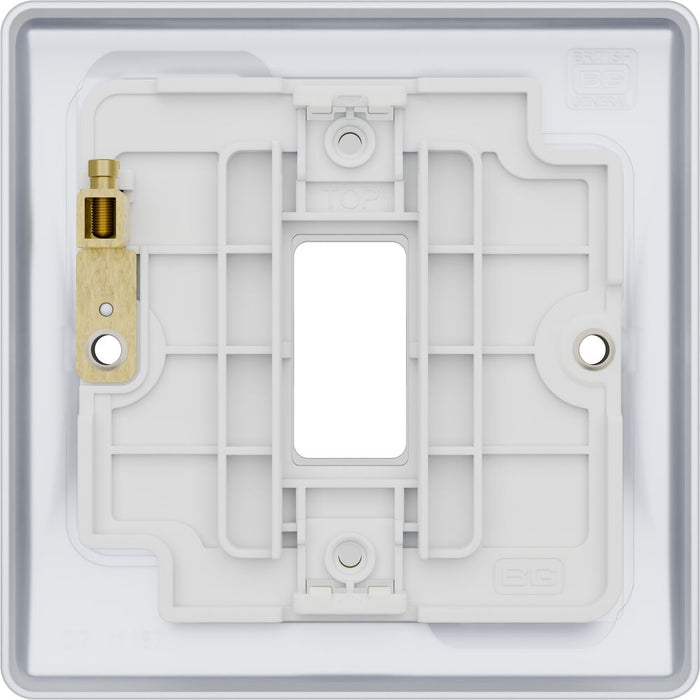BG GridLite MNPC1 Nexus Metal 1G Grid Front Plate - Polished Chrome