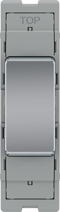 BG GridLite MPC12C 20A SP 2-Way (Centre Off) Switch Module - Polished Chrome