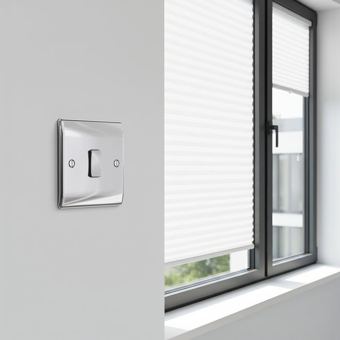 BG GridLite MPC12C 20A SP 2-Way (Centre Off) Switch Module - Polished Chrome