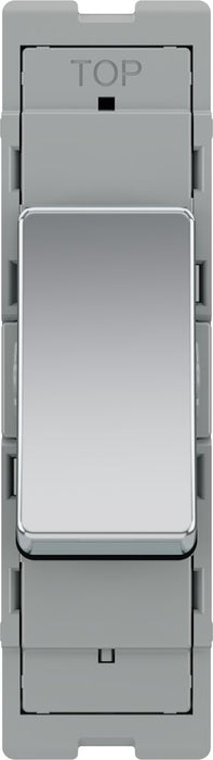 BG GridLite MPC14 20A 1-Way Retractive Switch Module - Polished Chrome
