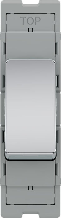 BG GridLite MPC142 20A 2-Way Retractive Switch Module - Polished Chrome