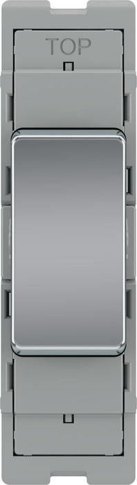 BG GridLite MPC142C 20A SP 2-Way Retractive (Centre Off) Switch Module - Polished Chrome