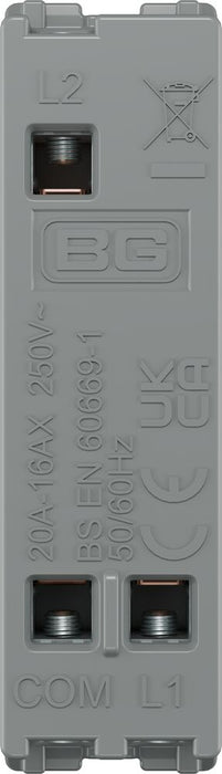 BG GridLite MPCDB12KY Evolve 20A 16AX SP 2-Way Key Switch Module - Black
