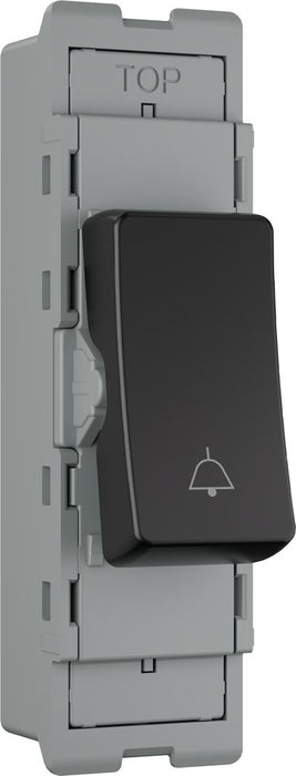 BG GridLite MPCDB142BELL Evolve 20A 2-Way Retractive Switch Module "Bell Symbol" - Black