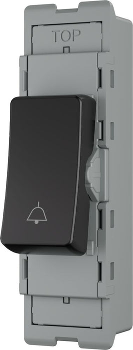 BG GridLite MPCDB142BELL Evolve 20A 2-Way Retractive Switch Module "Bell Symbol" - Black