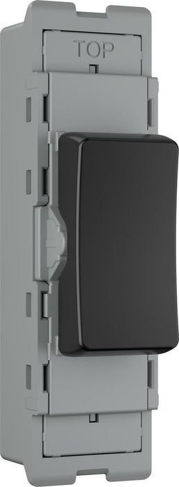 BG GridLite MPCDB142C Evolve 20A SP 2-Way Retractive (Centre Off) Switch Module - Black