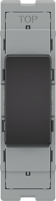 BG GridLite MPCDB142C Evolve 20A SP 2-Way Retractive (Centre Off) Switch Module - Black