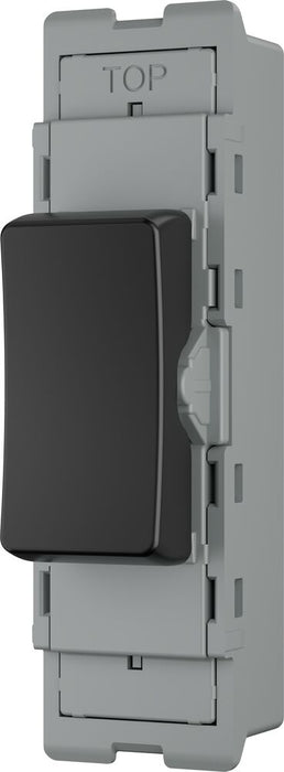 BG GridLite MPCDB142C Evolve 20A SP 2-Way Retractive (Centre Off) Switch Module - Black