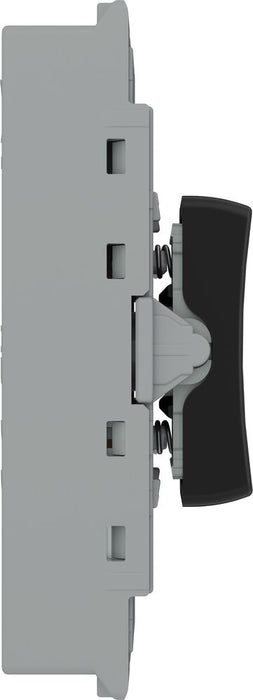 BG GridLite MPCDB142C Evolve 20A SP 2-Way Retractive (Centre Off) Switch Module - Black