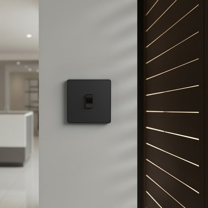 BG GridLite MPCDB142C Evolve 20A SP 2-Way Retractive (Centre Off) Switch Module - Black