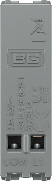 BG GridLite MPCDB14BELL Evolve 20A 1-Way Retractive Switch Module "Bell Symbol" - Black