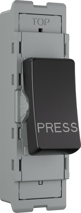 BG GridLite MPCDB14PR Evolve 20A 1-Way Retractive Switch Module "PRESS" - Black
