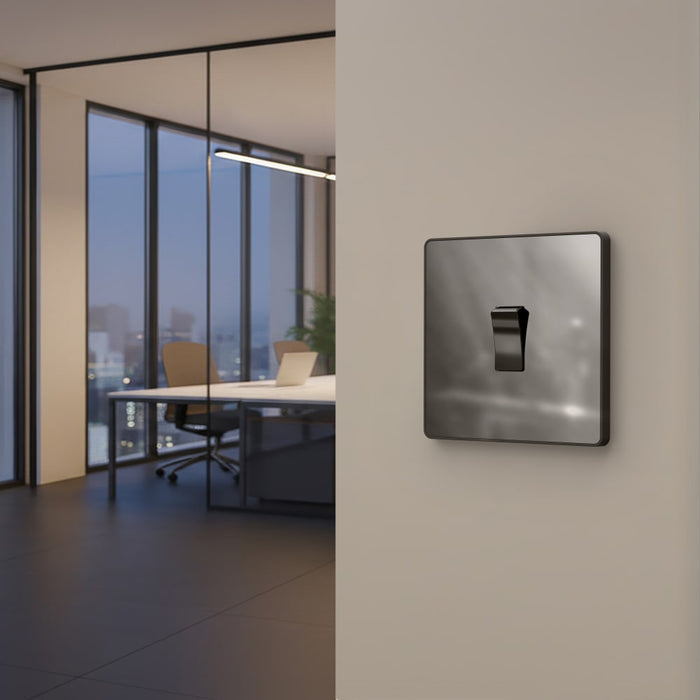 BG GridLite MPCDBC1B Evolve 1G Grid Front Plate - Black Chrome (Black)