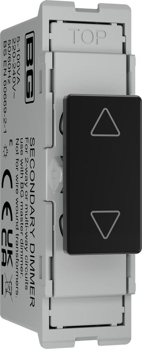 BG GridLite MPCDBTDS Evolve 100W Secondary Touch LED Dimmer Module - Black