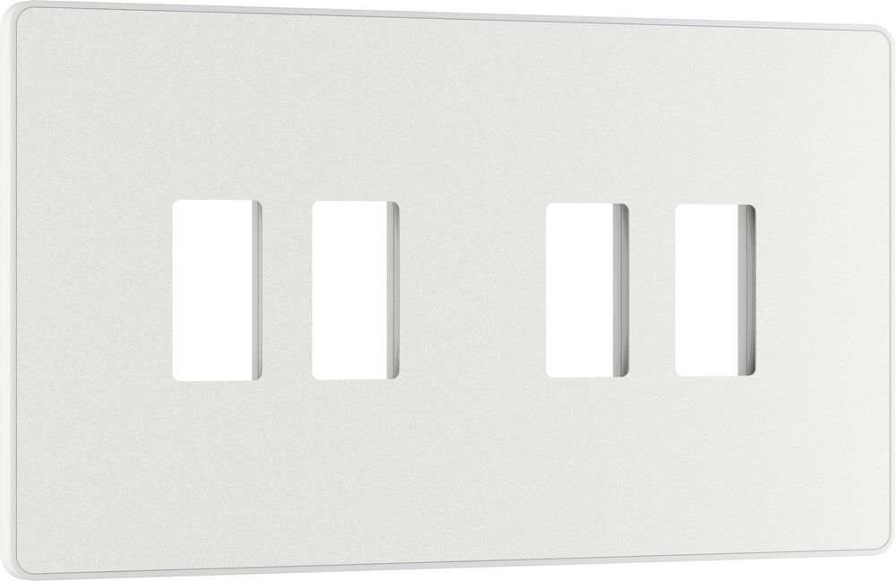 BG GridLite MPCDCL4W Evolve 4G Grid Front Plate - Pearlescent White (White)
